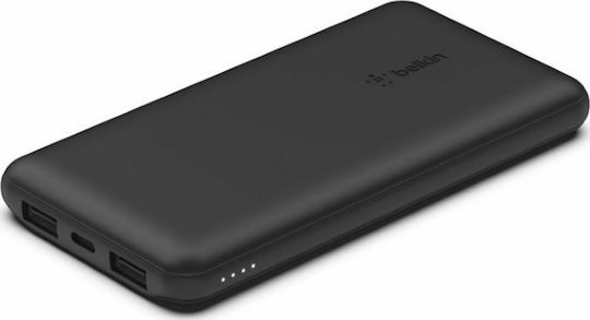Belkin Boost Charge 10K Power Bank 10000mAh 15W with 2 USB-A Ports and USB-C Port Black view 4
