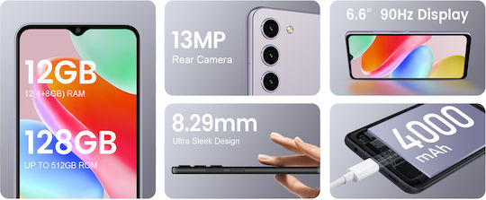 KXD Classic A09 Dual SIM (4GB/128GB) Black view 3