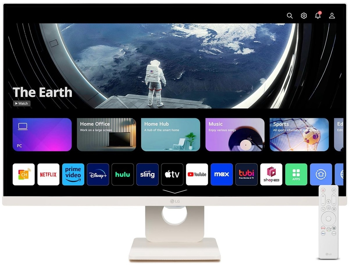 LG 27U511SA-W Nano IPS HDR Smart Monitor 27" FHD 1920x1080 with Response Time 5ms GTG White view 6