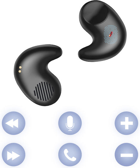 Avizar In-ear Bluetooth Handsfree Earphones Black view 3