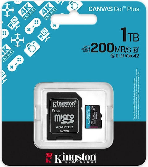 Kingston SDXC 1TB U3 V30 A2 UHS-I 200MB/s with Adapter view 5