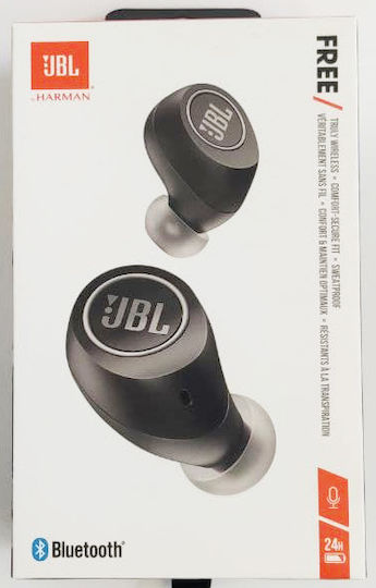 JBL Free X In-ear Bluetooth Handsfree Earphones with Sweat Resistance and Charging Case Black view 5