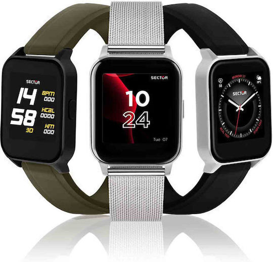 Sector S05 Smartwatch with Heart Rate Monitor (Khaki) view 3
