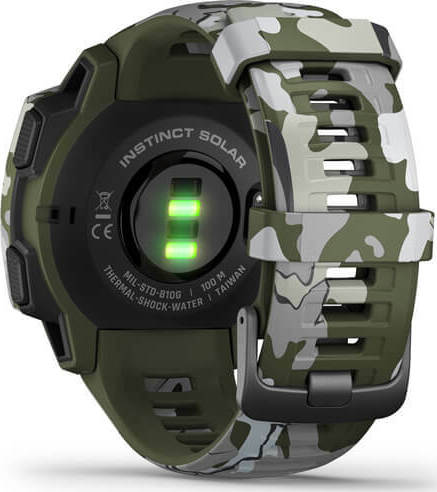 Garmin Instinct Solar 45mm Waterproof Smartwatch with Heart Rate Monitor (Lichen Camo) vue 9