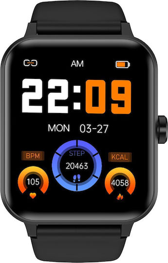 BlackView R30 Smartwatch with Heart Rate Monitor (Black) view 2