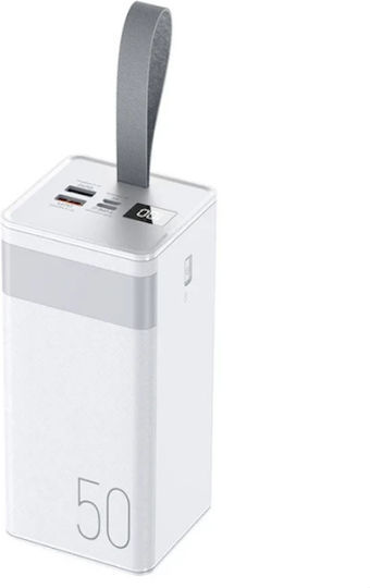 Remax RPP-321 Chinen Series Power Bank 50000mAh 22.5W with 2 USB-A Ports and USB-C Port White Ansicht 3