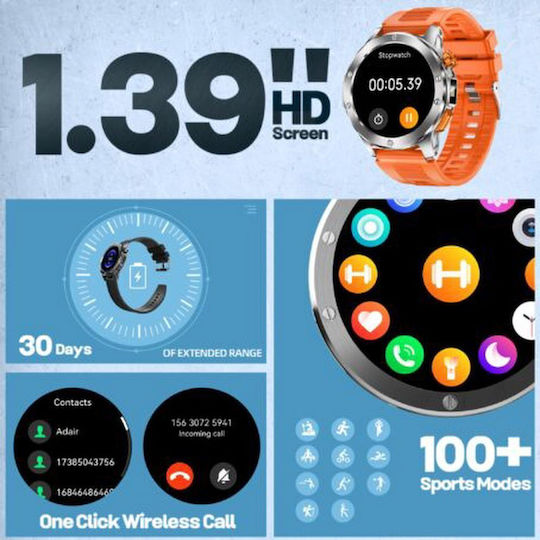 V21 Smartwatch (Black) view 3