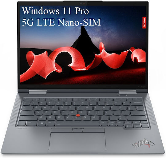 Lenovo ThinkPad X1 Yoga Gen 8 14" IPS FHD+ Touchscreen (i5-1345U/32GB/256GB SSD/W11 Pro) Storm Grey (International English Keyboard)