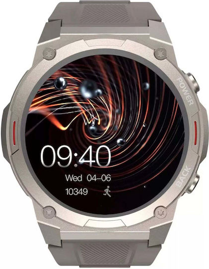 HiFuture FutureGo Mix 2 Stainless Steel Smartwatch with Heart Rate Monitor (Gray)