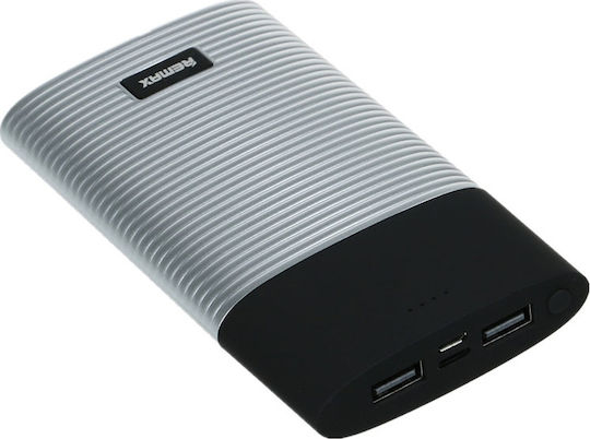 Remax RPP-27 Power Bank 10000mAh with 2 USB-A Ports Silver vista 2