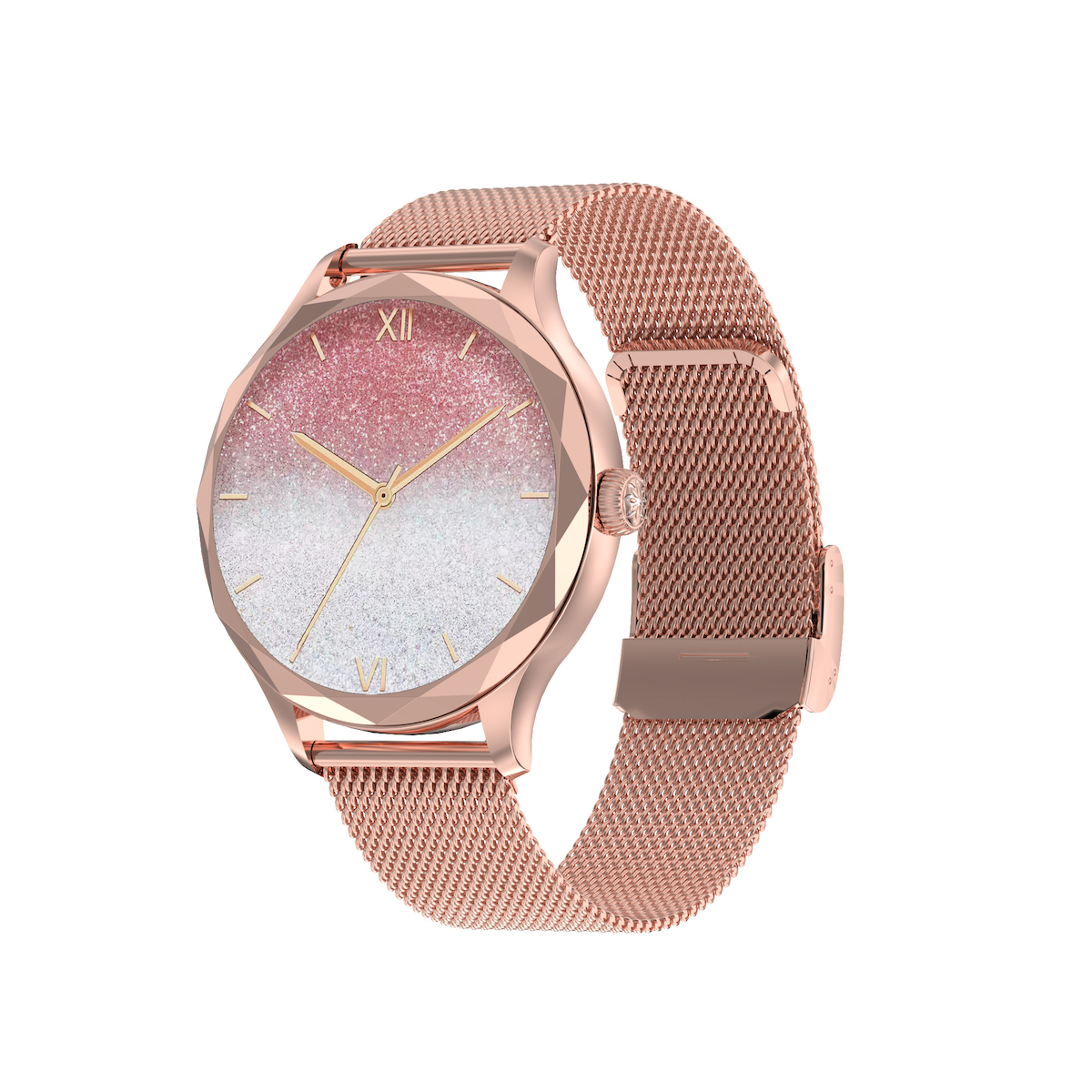 Aluminium Smartwatch with Heart Rate Monitor (Gold)