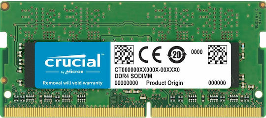 Crucial DDR4 with Module 1x16GB and Speed 3200 for Laptop CT16G4SFRA32A