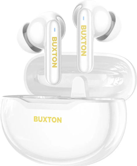 Buxton BTW 7200 TUYA In-ear Bluetooth Handsfree Earphones with Sweat Resistance and Charging Case White