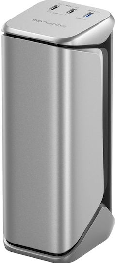 EcoFlow RAPID Pro X Power Bank 27650mAh 300W with 3 USB-C Power Delivery Ports Gray view 2
