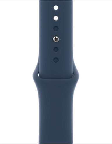 Apple Watch SE Aluminium 40mm Waterproof with Heart Rate Monitor (Silver with Abyss Blue Sport Band) view 6