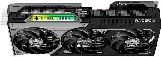 ASRock Radeon RX 9070 XT 16GB GDDR6 Steel Legend Dark Graphics Card view 4