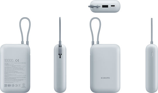 Xiaomi BHR9073GL Integrated Type-C Power Bank 10000mAh 22.5W with USB-A Port and USB-C Port Ice Blue vue 9