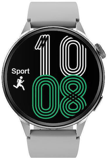 Nubi DT4+ 43mm Smartwatch with Heart Rate Monitor (White) view 2