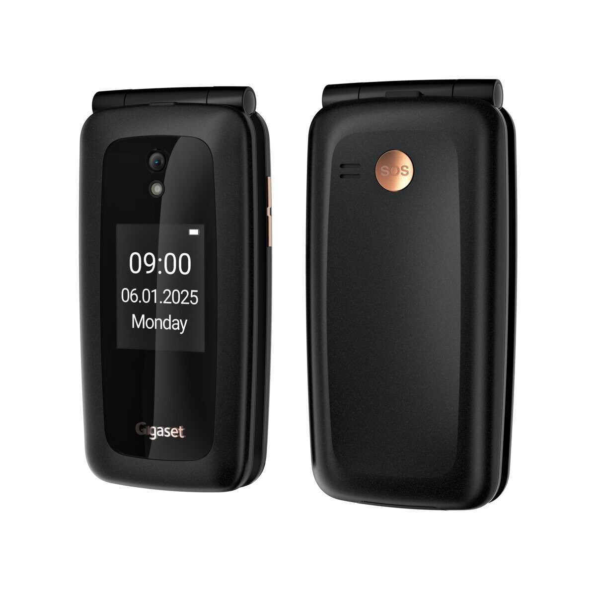 Gigaset GL795 Dual SIM Mobile Phone with Large Buttons Gray – vizualizare 3