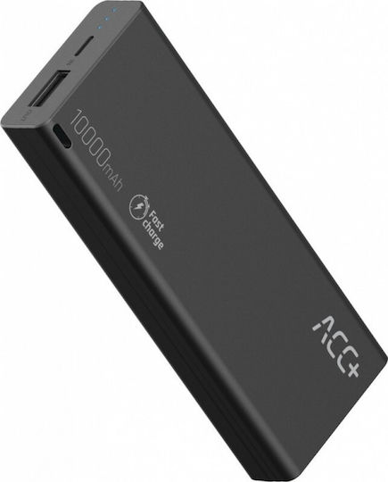 MaxCom ACC+ THIN Power Bank 10000mAh with USB-A Port Black view 1