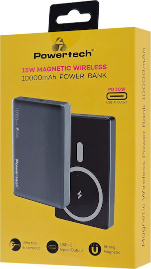 Powertech PT-1377 MagSafe Power Bank 10000mAh 20W Gray vue 4