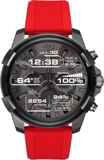Diesel On Full Guard Stainless Steel 56mm Smartwatch (Red) view 1