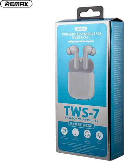 Remax TWS-7 In-ear Bluetooth Handsfree Earphones with Charging Case White view 4