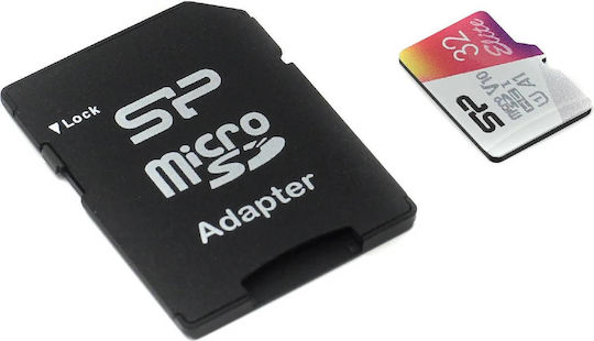 Silicon Power Elite SDHC 32GB U1 V10 A1 UHS-I 100MB/s with Adapter vue 3
