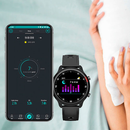 Colmi Sky 4 Smartwatch with Heart Rate Monitor (Black) view 3