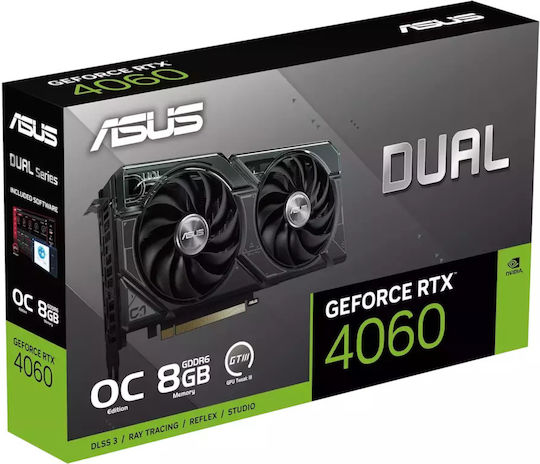 Asus GeForce RTX 4060 8GB GDDR6 Dual OC Graphics Card view 2