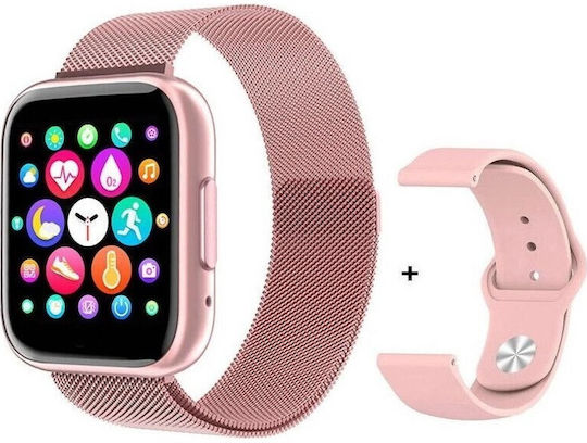 T99 Pro Smartwatch with Heart Rate Monitor (Pink) view 3