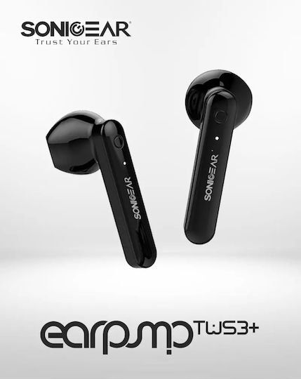 Sonic Gear TWS 3+ In-ear Bluetooth Handsfree Earphones with Charging Case Black view 4