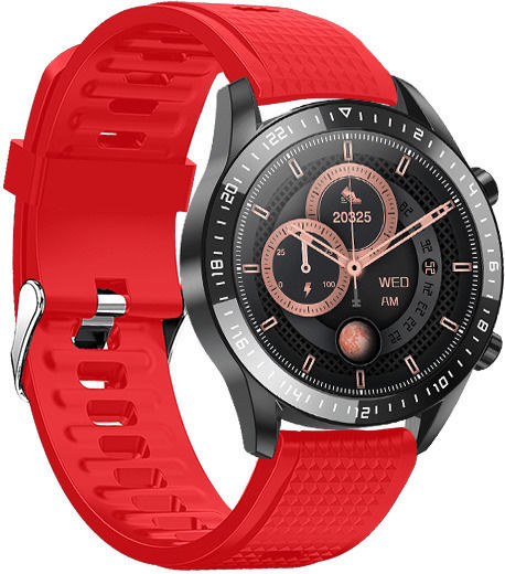 DAS.4 SL13 Smartwatch with Heart Rate Monitor (Black / Red) view 3