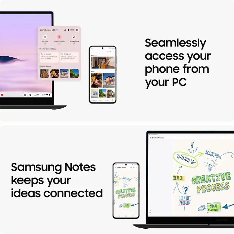 Samsung Galaxy Chromebook Plus 15.6" FHD (Core 3-100U/8GB/256GB SSD/Chrome OS) (US Keyboard) view 8