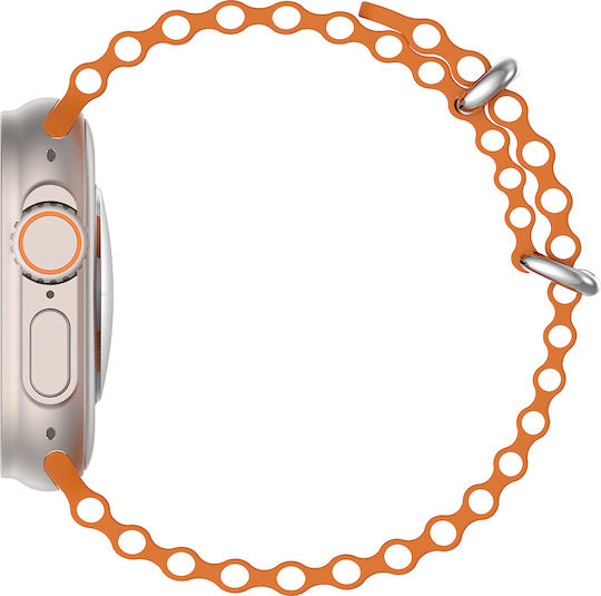 Wiwu SW01 Ultra 49mm Smartwatch (Gold / Orange) view 3