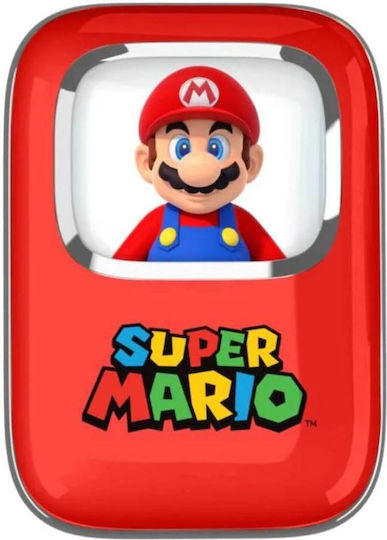 OTL Super Mario Slide In-ear Bluetooth Handsfree Earphones with Charging Case Red view 4