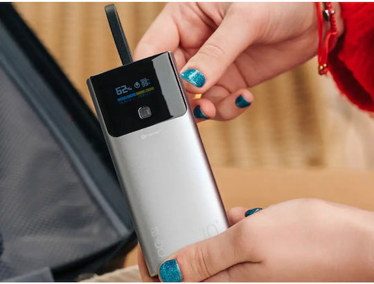 Tracer Comet Power Bank 10000mAh 22.5W with USB-A Port and USB-C Port Black view 8
