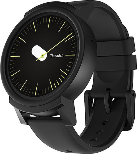 Ticwatch E 45mm Smartwatch with Heart Rate Monitor (Black) view 8