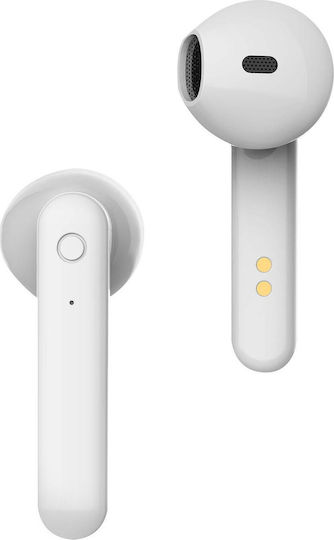 Celly Buz 1 In-ear Bluetooth Handsfree Earphones with Charging Case White view 2