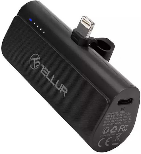 Tellur PD203 Lightning Power Bank 5000mAh Black view 5