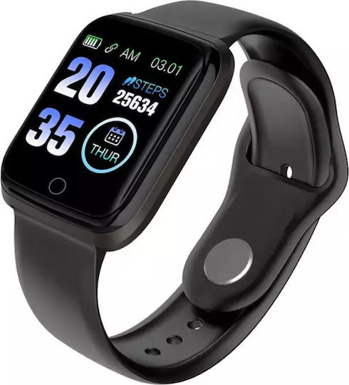 M6 Smartwatch with Heart Rate Monitor (Black)