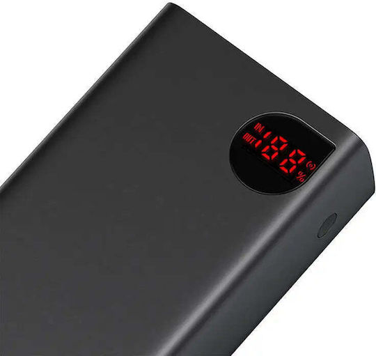 Baseus Adaman Power Bank 40000mAh 22.5W with 3 USB-A Ports and USB-C Port Black view 6