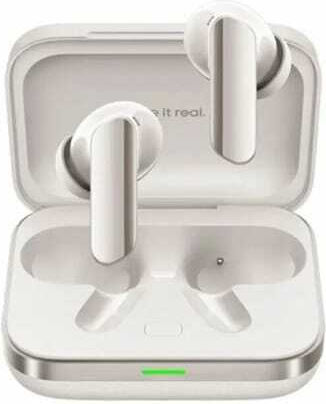 Realme Buds Air 7 Pro Bluetooth Handsfree Earphones with Charging Case Beige view 2