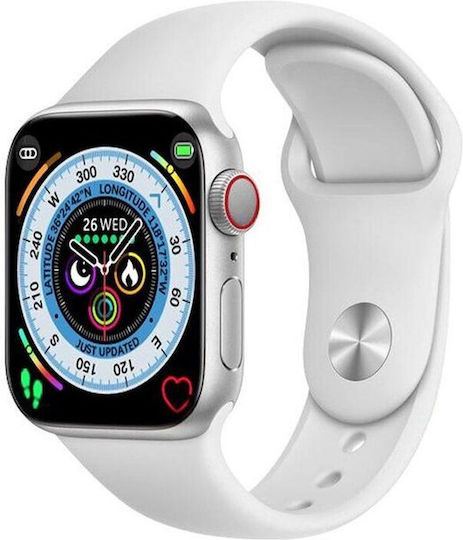XO M20 Aluminium 44mm Smartwatch with Heart Rate Monitor (White) view 2