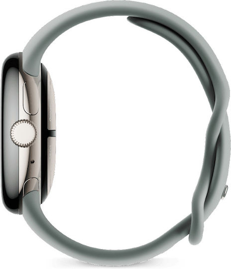 Google Pixel Watch 2 LTE Aluminium with eSIM and Heart Rate Monitor (Champagne Gold / Hazel Active Band) view 2