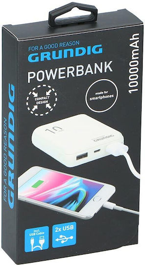 Grundig 14751 Power Bank 1000mAh with 2 USB-A Ports White Ansicht 2