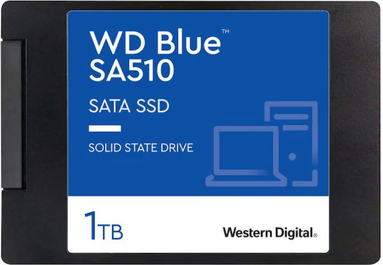 Western Digital Blue SA510 SSD 1TB 2.5'' Type with SATA III Connection WDS100T5B0A-00LMP0
