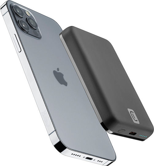 Cellular Line MAG MagSafe Power Bank 5000mAh 7.5W with USB-C Port Black vue 6