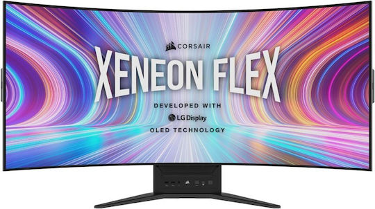 Corsair Xeneon Flex 45WQHD240 Ultrawide OLED HDR Curved Gaming Monitor 45" QHD 3440x1440 240Hz with Response Time 0.03ms GTG view 1