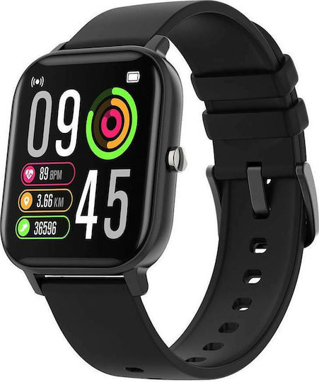 Colmi P8 Pro 43mm Smartwatch with Heart Rate Monitor (Black)